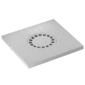 CoperchiosifonatoDakota400x400mmgrigioperpozzettoispezione