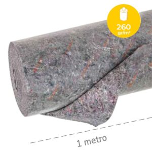 FeltrodiprotezioneperpavimentoDakota260g/m2impermeabileeantiscivolo,rotolo1x25mt