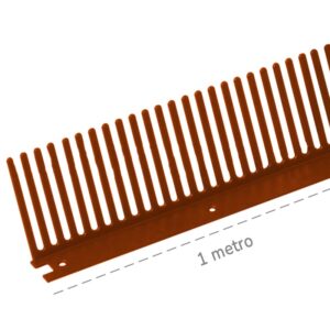 FermapasseriapettineDakota110x1000mminlamierapreverniciatarossa(50pz)
