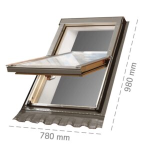 FinestradatettoaperturaabilicoDakotaDK500V780x980mmconraccordouniversale