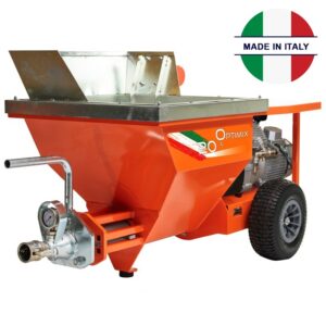 IntonacatriceMixerOptimix20trifase5.5kWgranulometria6mm,serbatoioda80litri
