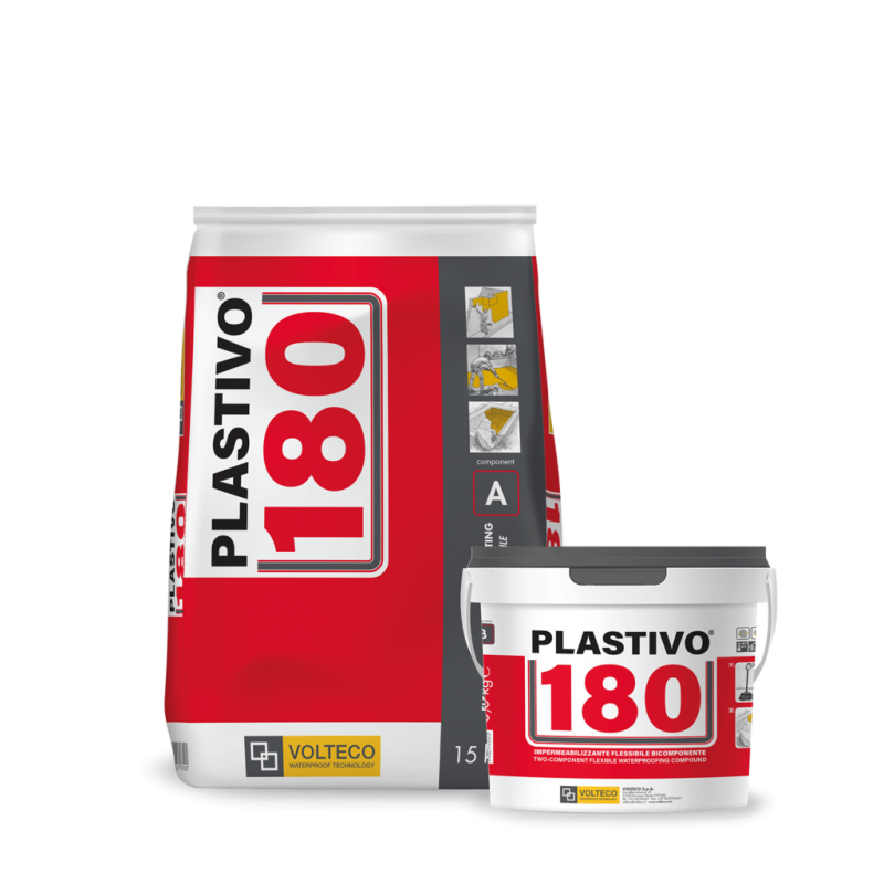 PlastivoVolteco180impermeabilizzanteflessibilebicomponente(sacco15kg+liquido5kg)