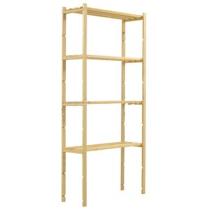 ScaffalaturaDakotaSlim4ripianiinlegnodiabetebianco,800x1700x300mm