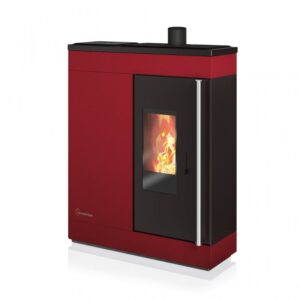StufaapelletermeticaTermoVanaFine14.3UPBordeauxVintagecanalizzabileconscaricosuperiore,13kW